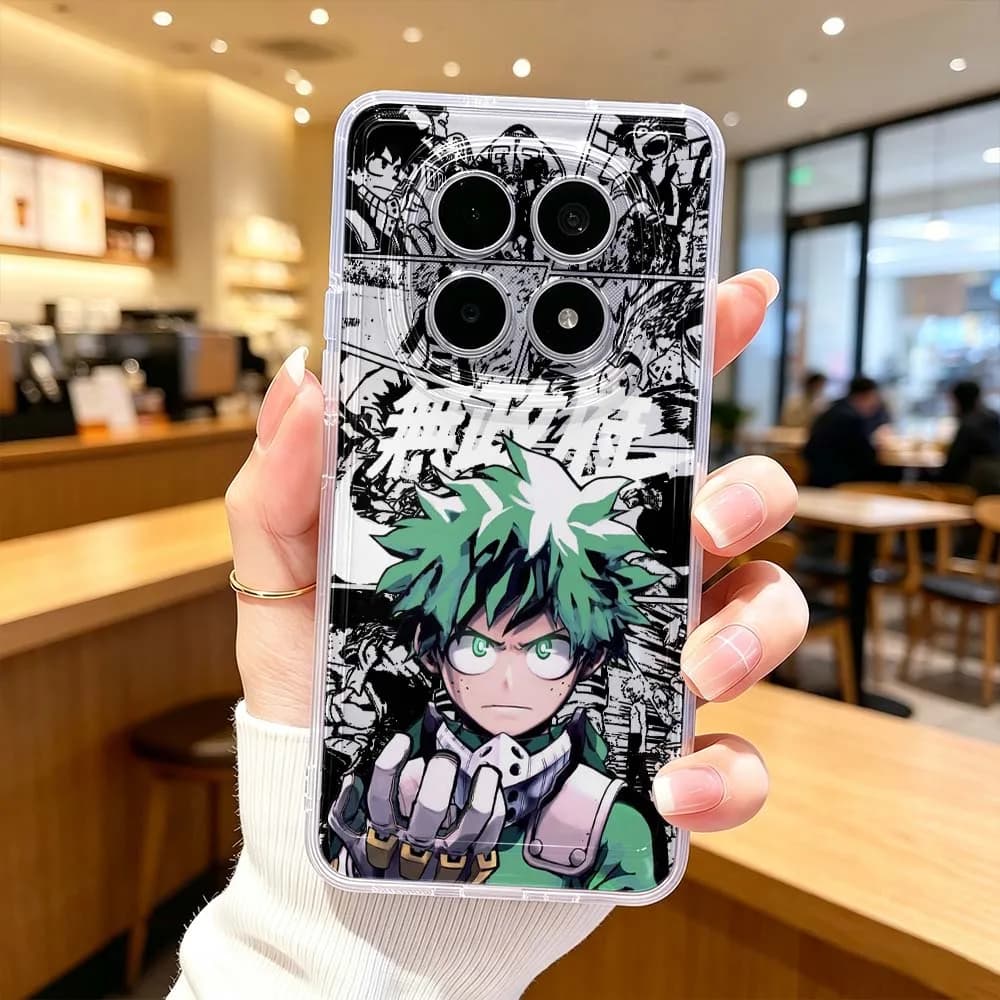 My Hero Academia For Xiaomi POCO X7 X6 X5 F7 F6 F5 F4 M8 M6 C85 C71 Pro Protective Transparent Phone Case Cover