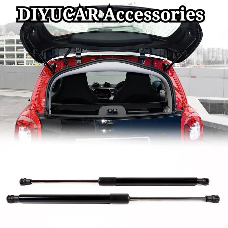 For Mercedes Benz Smart FORTWO 453 2015-2021 Carbon Steel Black Car Rear Tailgate Hydraulic Rod Exterior Car Accessories