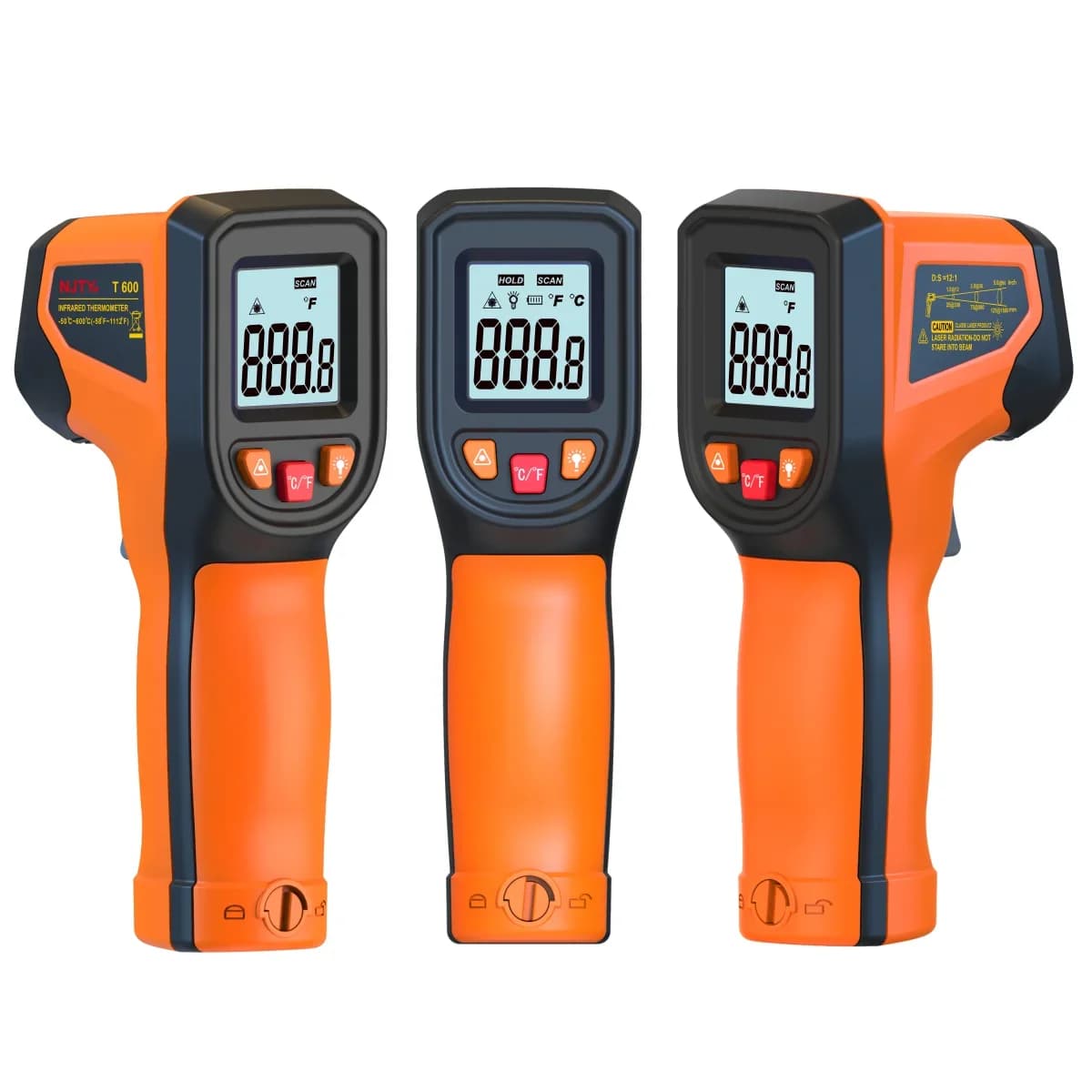 Infrared Thermometer Handheld Heat Temperature for Cooking Tester Pizza Oven Grill Engine  Laser Surface Temp Read