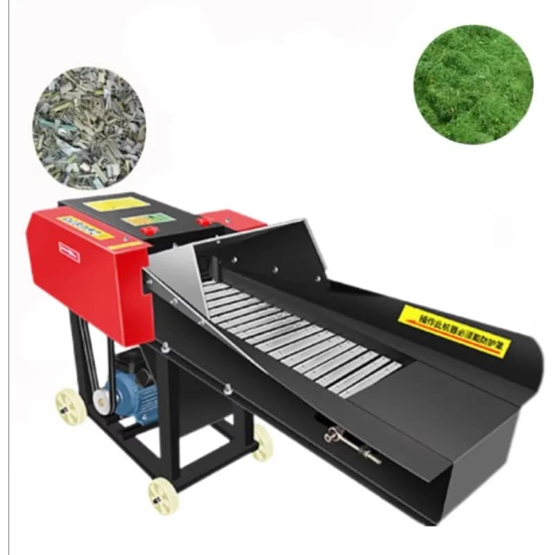 3-5Ton/H Heav Chaff Cutter Silage Machine Dual Purpose for Dry/Wet Crop Straw Animal Feed Grinder for Cattle Sheep