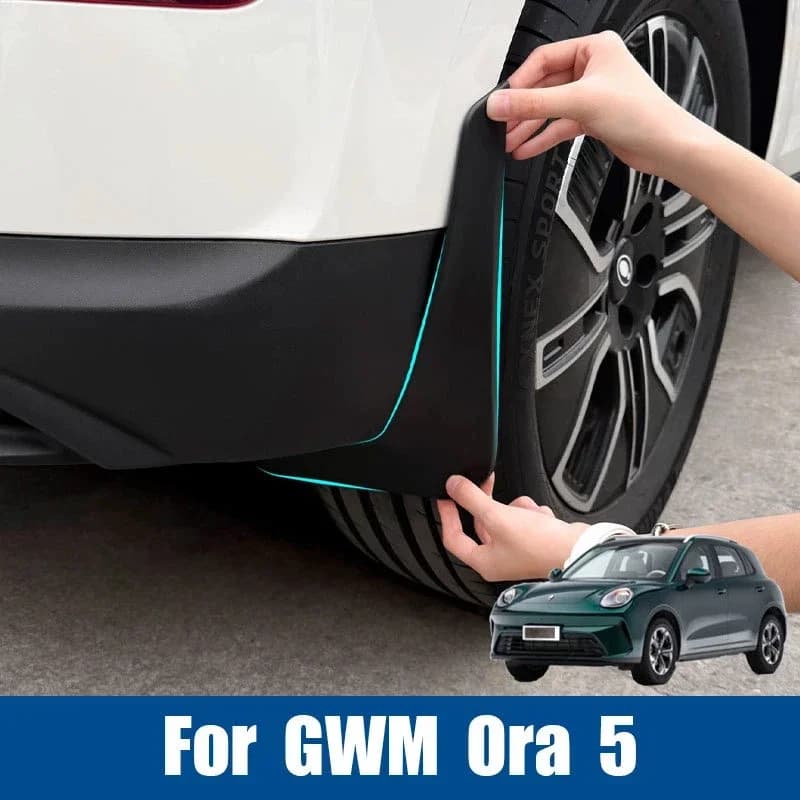 Front Rear Wheel Flaps Splash Guards Durable Anti-Scratch Dustproof Fender Protector Accessories For GWM Ora 5 2025 2026 2027