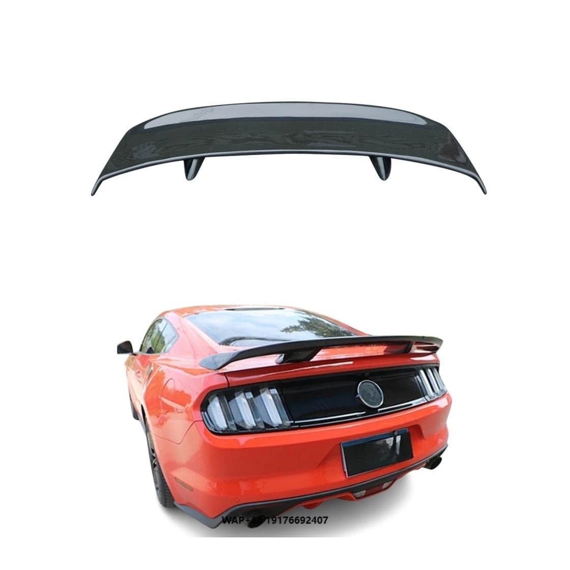 High Quality Carbon Fiber Spoiler for 15-22 forFord Mustang Perfect Fit Tail Wing Body Kit Car Accessory Upgrade Bumper