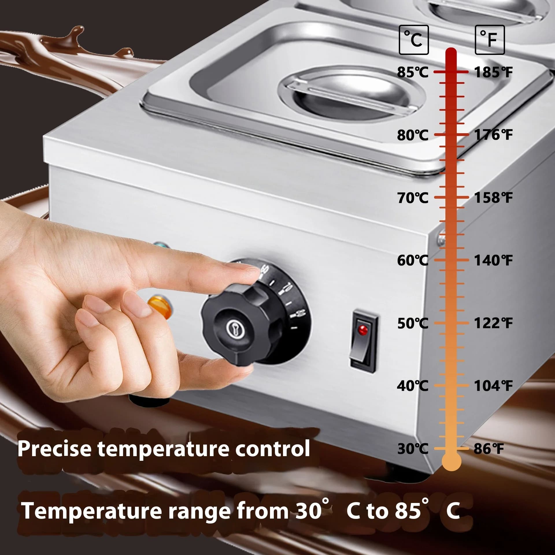 Commercial Chocolate Melting Pot Furnace - Cross-Border Explosions Proof New Condition Factory Wholesale Raw Milk Origin