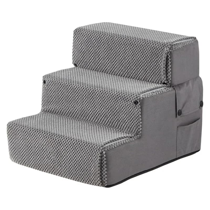 Removable sponge staircase ramp non-slip bottom pet cat and dog multi-layer PP board steps can be folded into sofa bed