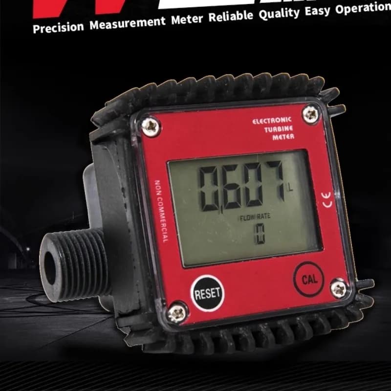 High precision micro flowmeter Electronic digital display Oval gear liquid meter Water Chemical PPS Plastics G1/2" G3/4" Meter