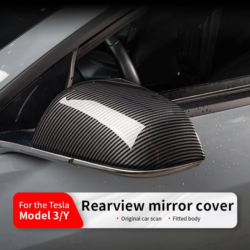 Rear View Mirror Shell Replacement Cover For Tesla Model 3 Model Y 2017-2024 Highland 2024 Rearview Mirror Caps Replace Part