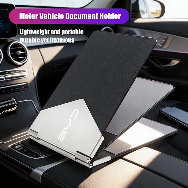 BYD Logo Aluminum Alloy Card Holder - 4-Slot Driver License & Credit Card Case for Atto 3 Yuan Plus Song Plus Seal Dolphin Seali