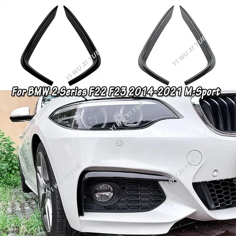 For Bmw 2 Series F22 F23 220i 228i 230i M235i M240i 2014-2021 Front Bumper Side Spoiler Splitter Fog Light Frame Cover Tuing