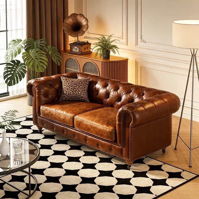 Leather sofa set, top grained leather sofa luxury living room sofa furniture