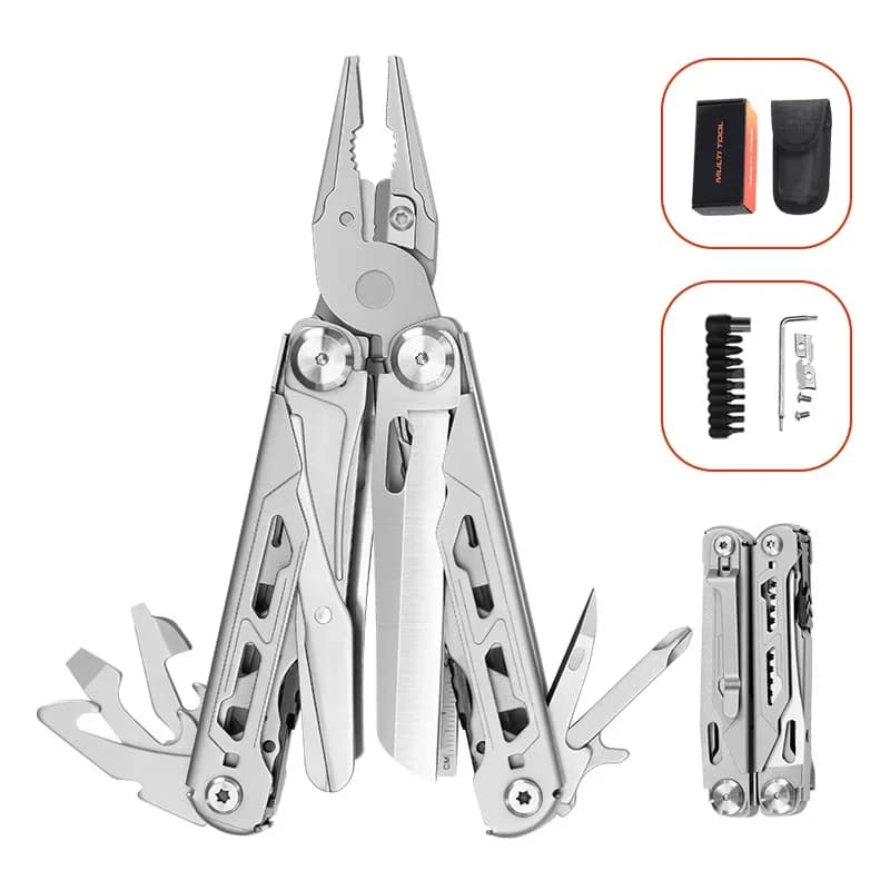 Outdoor Camping Mountaineering Hiking Field Maintenance Portable Tools Folding Multifunctional Pliers