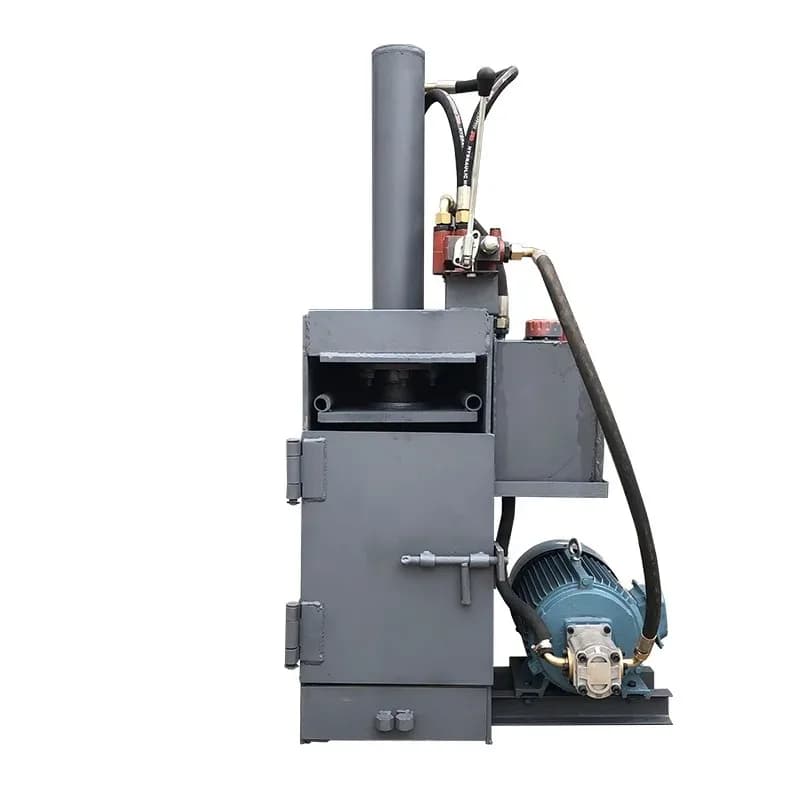 Small all-steel paint bucket flattening machine