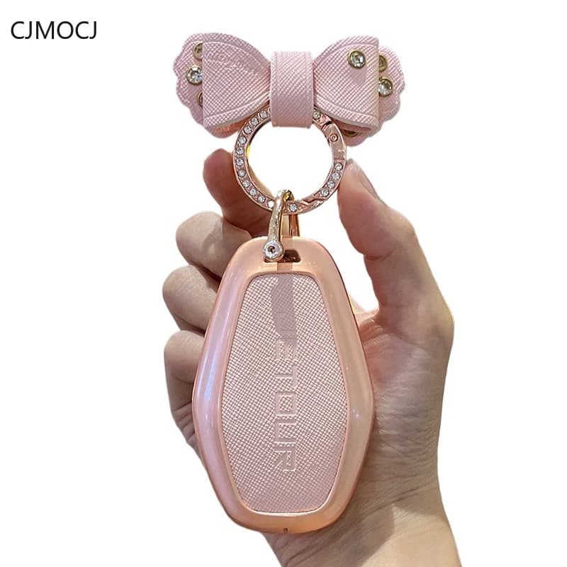 Premium Zinc Alloy Key Cover Case for Jetour X70 Plus / X70 Coupe / X90 Plus / X95 (2024) - Protective Key Fob Shell Keychain