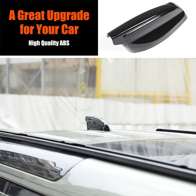 1piece set ABS Black For Land Rover Defender 90 110 130 2020+ Car Shark Fin Antenna Cover Decoration Sticker Car Accessories