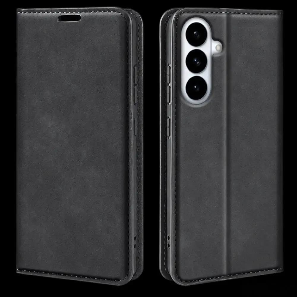 Magnetic Leather Flip Case For Samsung Galaxy S26 Plus S25 Ultra S24 FE S23 S22 S21 Plus A17 A16 M36 F36 A27 A37 A57 Phone Case