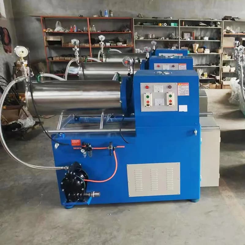 Horizontal sand mill, ink and paint pigment grinder, stainless steel horizontal laboratory sand mill