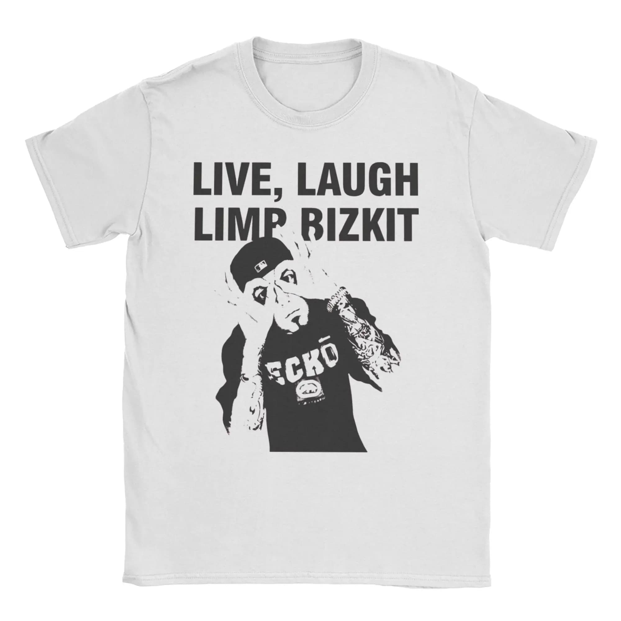 Limp Bizkit  Cotton T Shirt For Couple Beach  Y2K Retro T Shirts Crew Neck Leisure Tees Oversized Dropshipping Tops