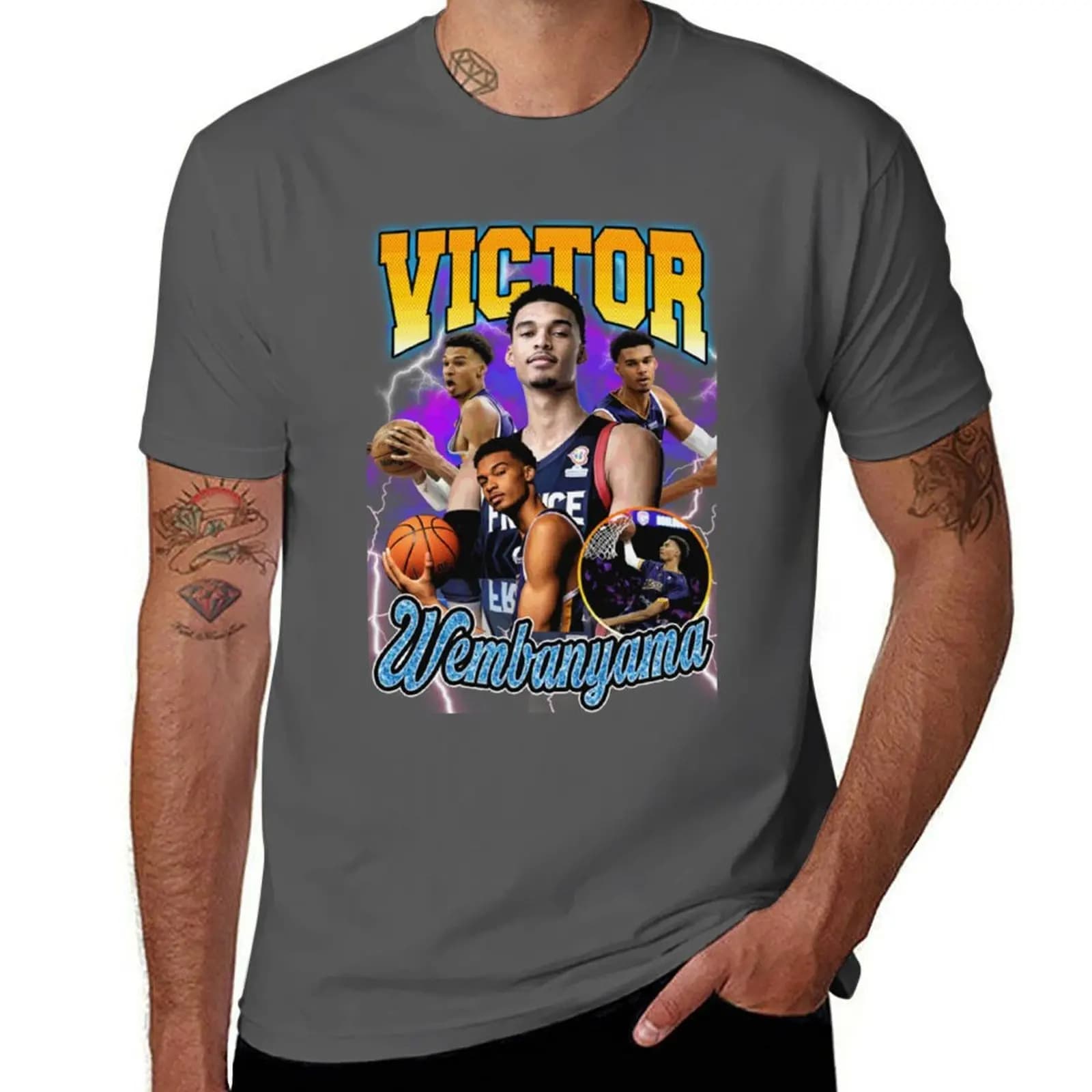 Wembanyama Victor shirt T-Shirt anime t shirts for man t shirts cotton 100% T-Shirt