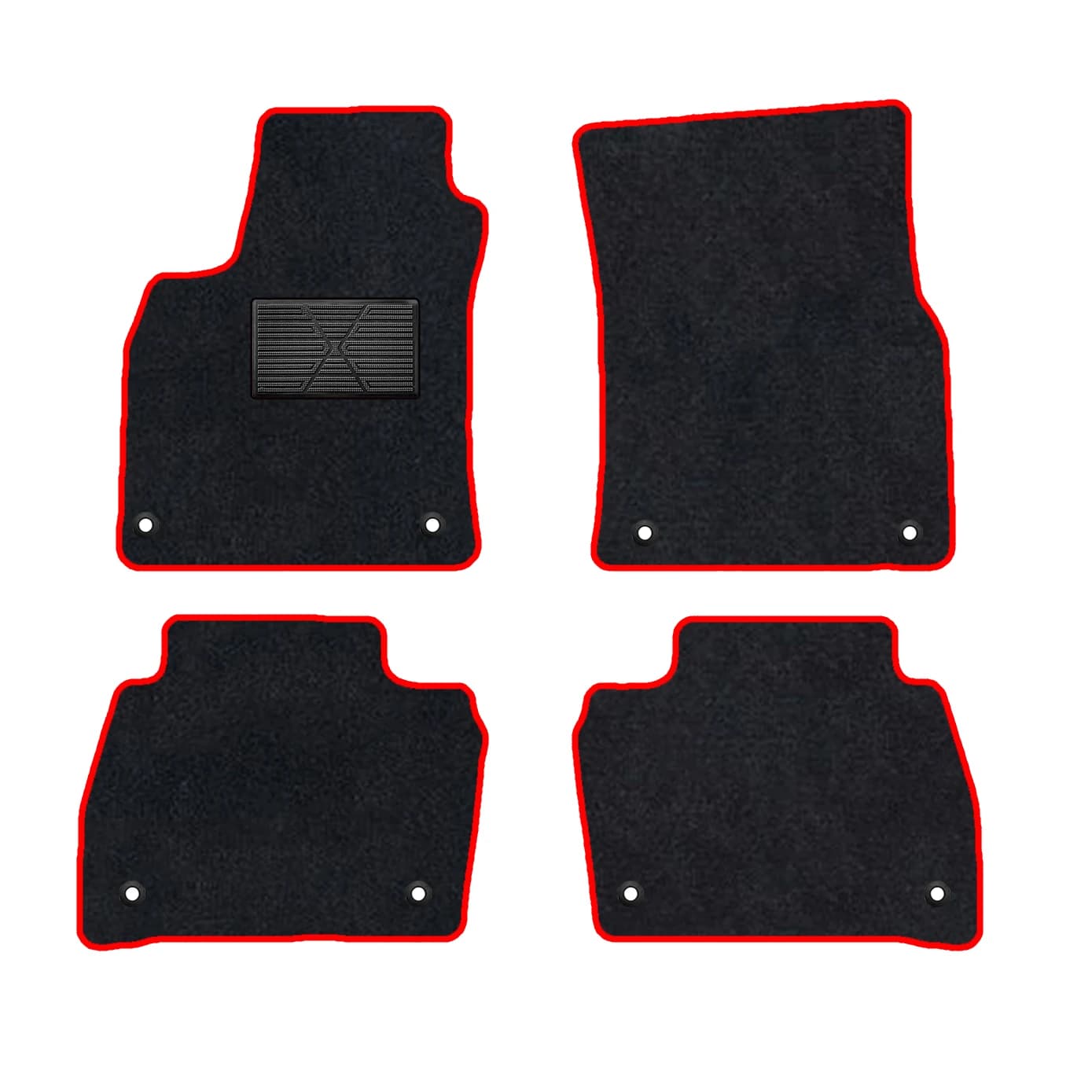 Car Mats With Buttons Full Set For Toyota Land Cruiser 2008–2015 Car-Specific Mats Floor Mats Waterproof Non-Slip