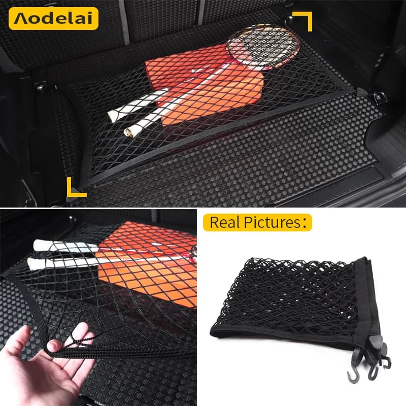 Car trunk organizer net for Land Rover Defender trunk net double layer 2020 2021 2022 203 2024 2025