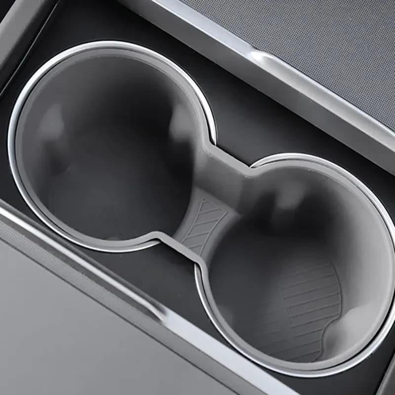 Silicone  Water Cup Holder For Tesla Model 3 Highland 2024-2026  Drinks Holder Central Control 2023-2024 Rear Seat Cup Holder