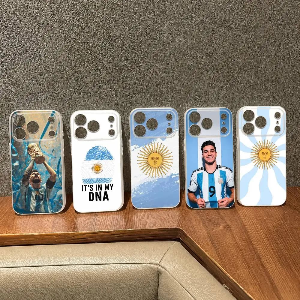 Argentine football  For Magsafe Wireless Charging Case for iPhone 17 16 14 15 Plus 13 12 Pro Max Air 11 TPU Soft Cover