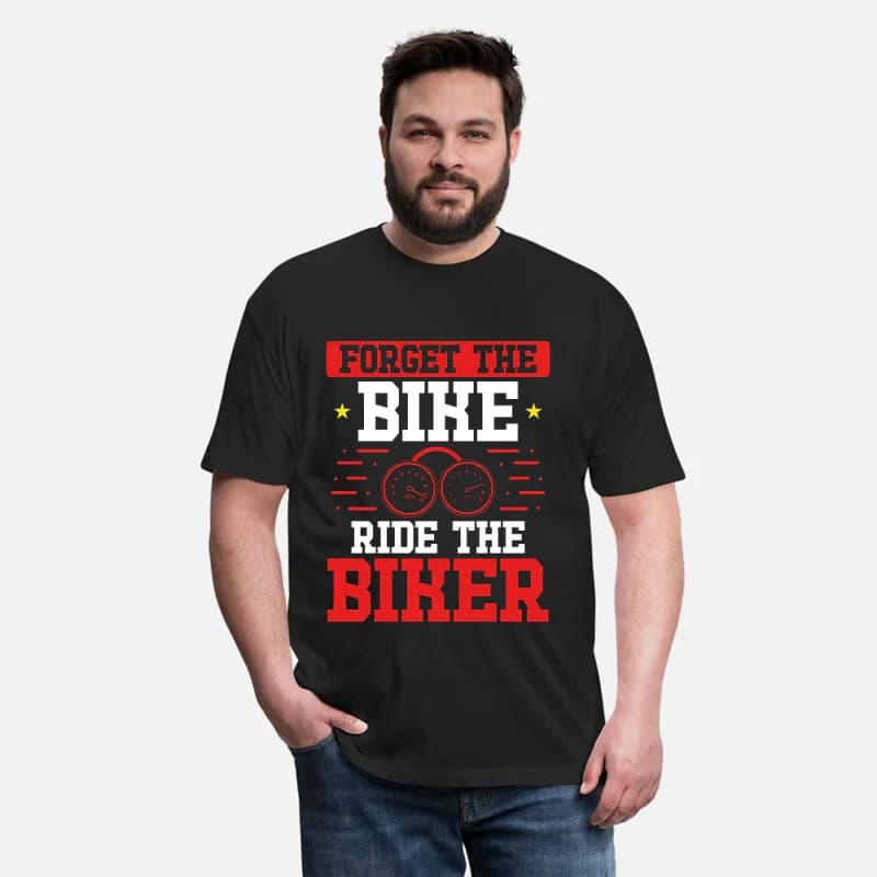 Ride the biker 0419 Motorcycle Retro Cafe Racer Gift T-Shirt for Racing bikers 100% cotton Graphic clothes All size Tee S-6XL