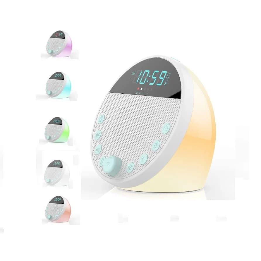 Portable Smart White Noise Machine Natural Sound with Night Light Health Supply White