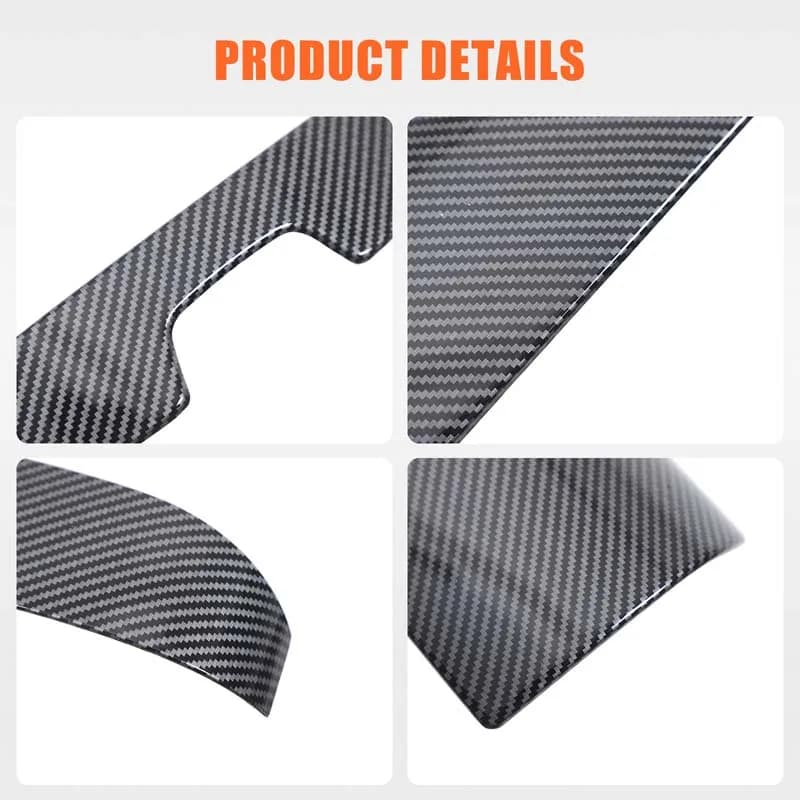 4Pcs ABS carbon fiber For Mercedes-Benz S-Class W223 2021-2024 car center console armrest box decorative cover Car accessories
