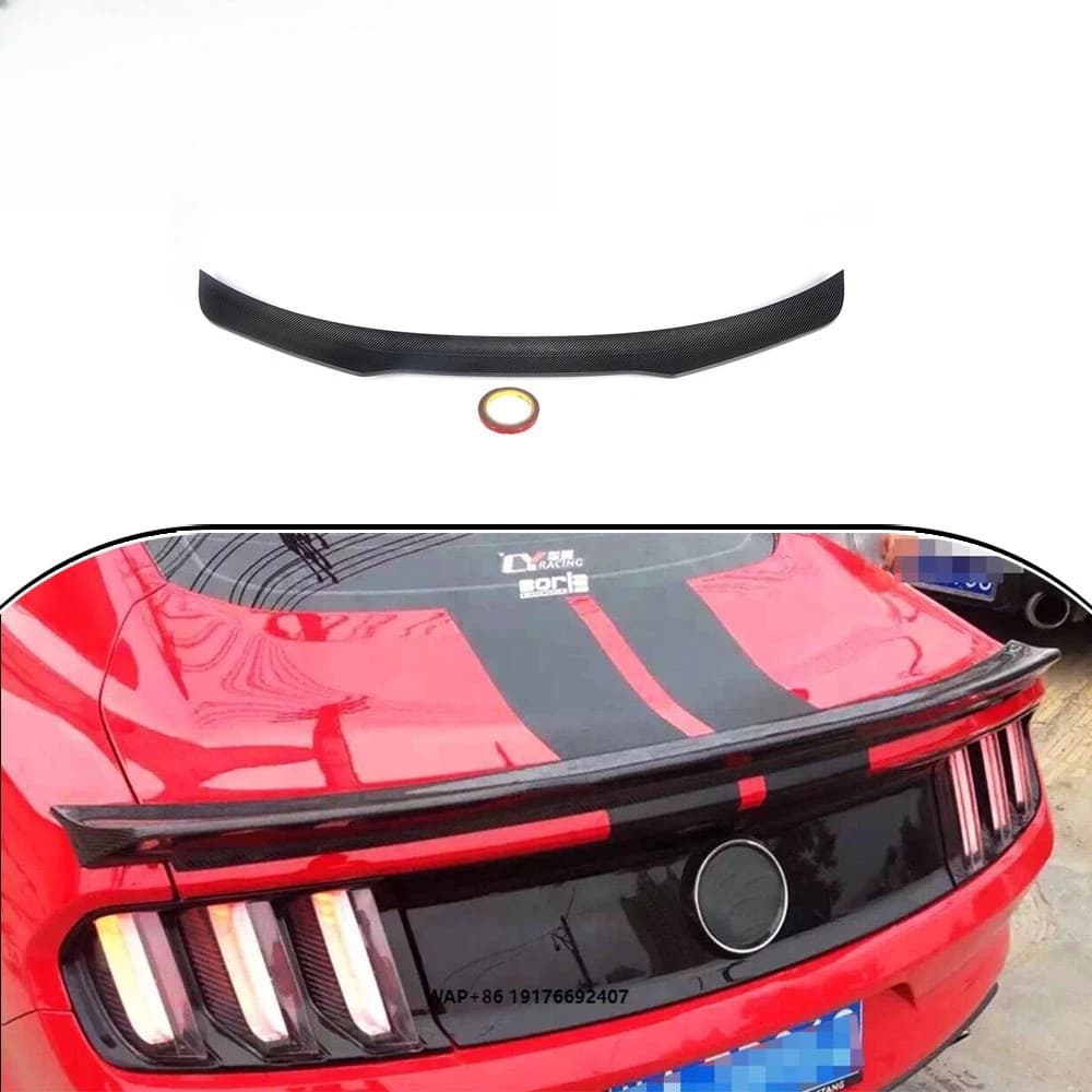 Carbon Fiber Rear Ducktail Spoiler Wing forFord Mustang GT Coupe 2015 2016