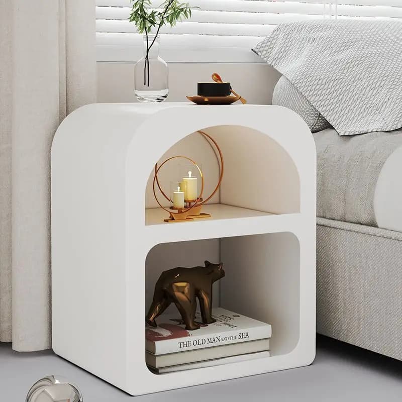 Storage Design Nightstands Beige Decor Elegant Nordic Cute Nightstands Bedroom White Unique Mesitas De Noche Furniture For Home