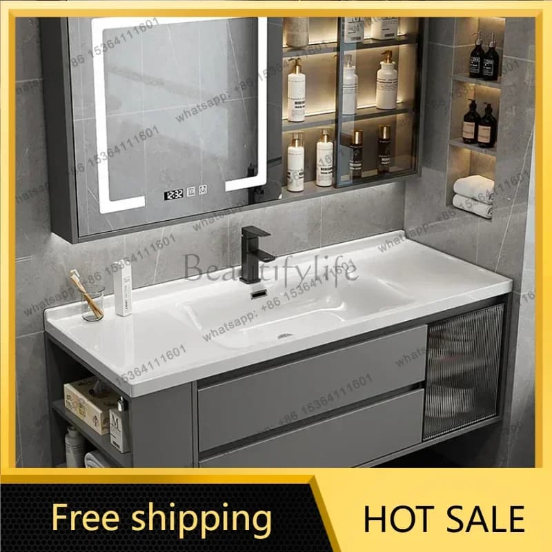 YJ Creative Makeup Drawer Bathroom Cabinet Designer Shelves Luxury Vanity Mirror Bathroom Cabinet Plant Desk Schrank Room Furnit