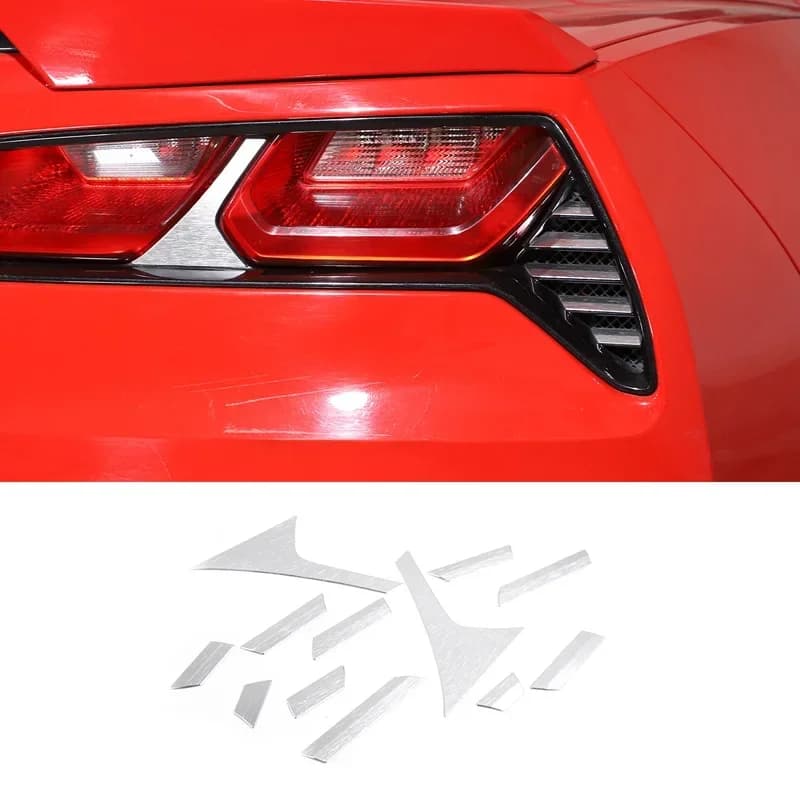 For 2014-2019 Chevrolet Corvette C7 Z06 Aluminum Alloy  Car Styling Car Tail Light Decorative Sequins Car Exterior Accessories