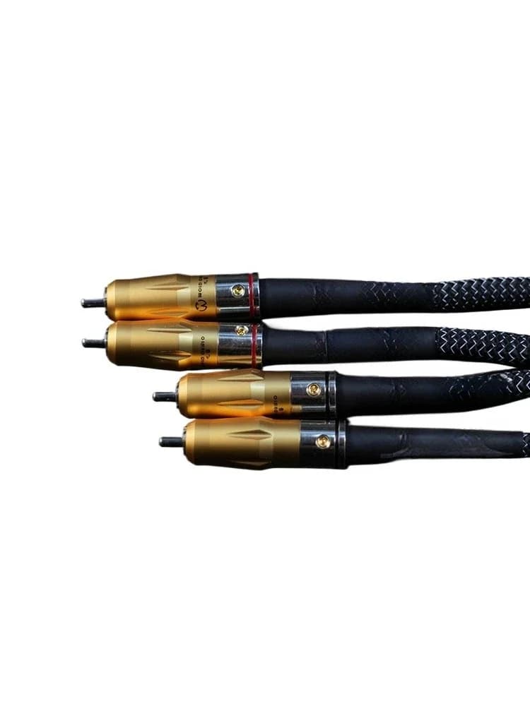 Sterling silver wire RCA car audio cable CD gall machine, front stage, single crystal silver, power amplifier