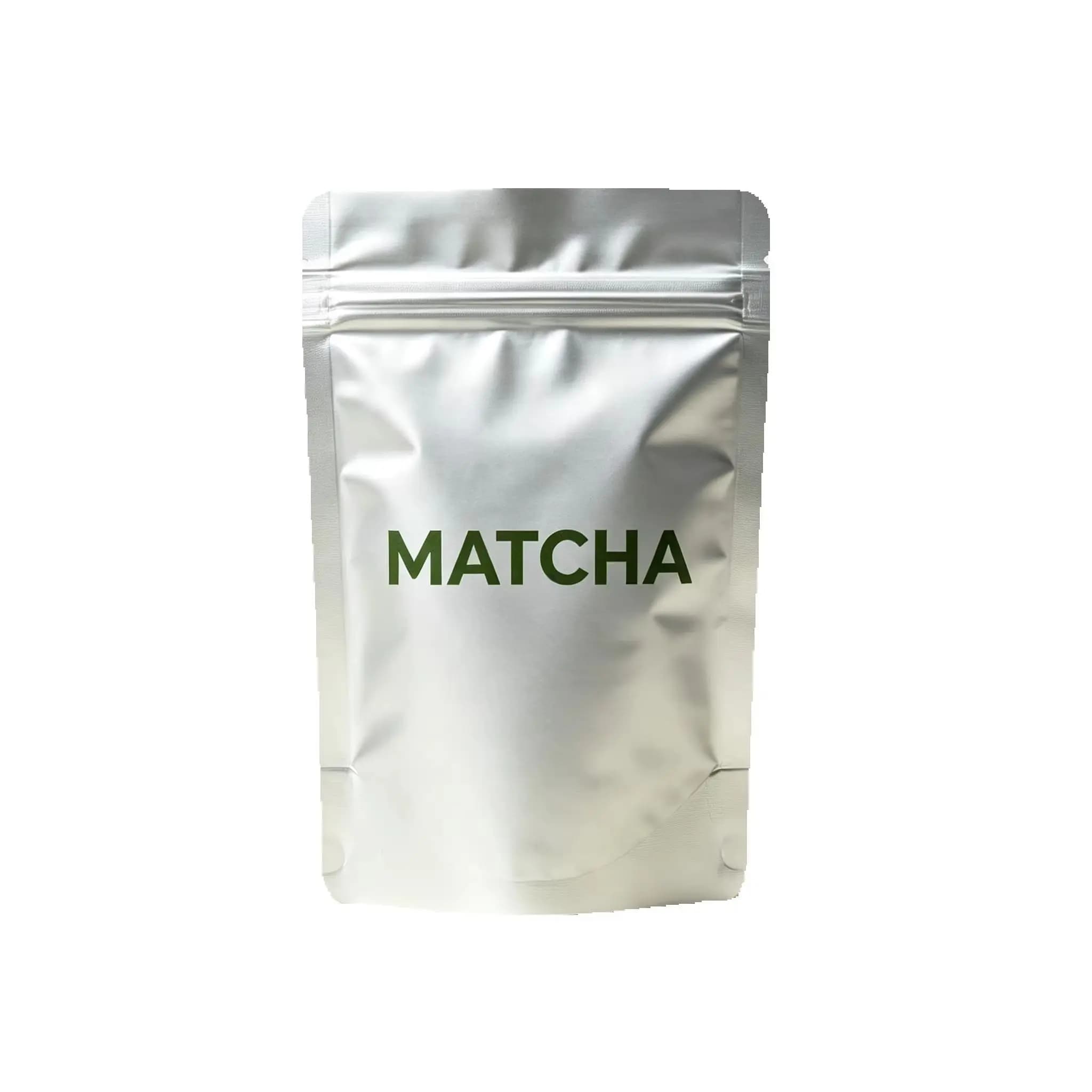High-Quality Pure Matcha Powder Packaging Bags Self-Sealing Pure Aluminum Foil Green Tea Powder Storage Bags Custom