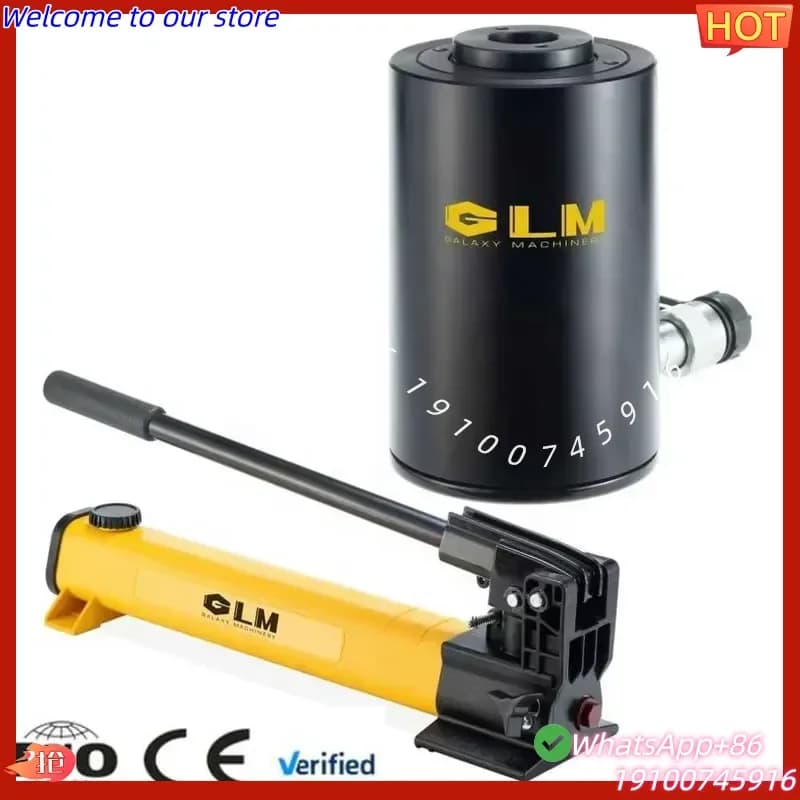 2026Hot 700 Bar/10000 psi Spring Return Aluminum Lightweight Single Acting Hollow Enerpac Hydraulic Jack Adjustable Various