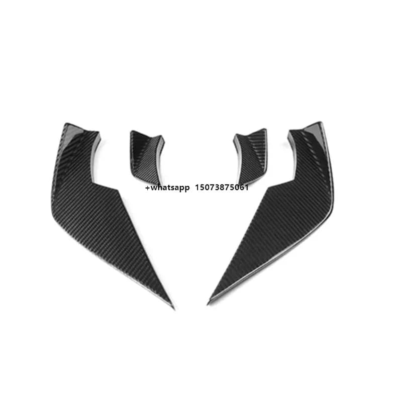 Vorstein Style Dry Carbon Fiber Car Parts Front Bumper Canards for  3 4 Series G80 M3 G82 M4 2021 Carbon Canards