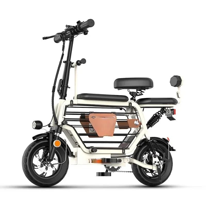 Cross-border small electric vehicle female parent-child model with baby pick-up and drop-off child lithium battery folding