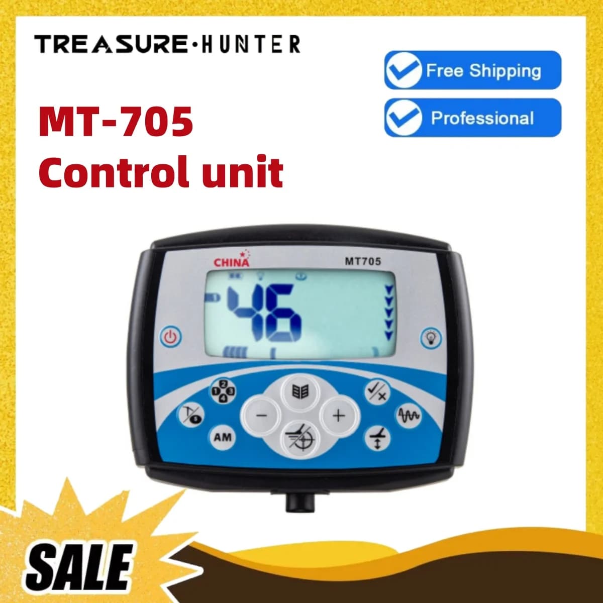 Treasure Hunter MT705 Metal Detector Control Unit Only