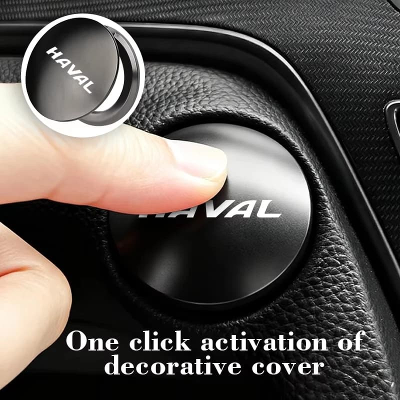 Car Engine Start Button Cover Ignition Protector Cover Decorative Auto Interior Trim For Haval Jolion H6 M6 Dargo Raptor F7 H7 H