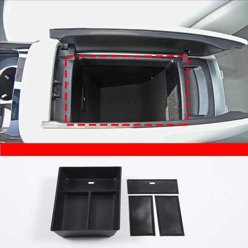 For Mercedes Benz AMG EQS EQE 350 450+ 2022-2024 ABS Car Organizer Box Armrest Storage Center Console Sundries Tray Accessories