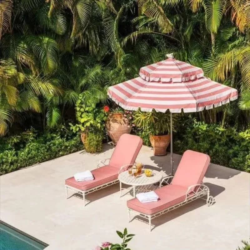 Sunbeds Outdoor Lounge Beach Chairs Sun Loungers More Design Swimming Pool Resort Leisure Hotel Garden Teak