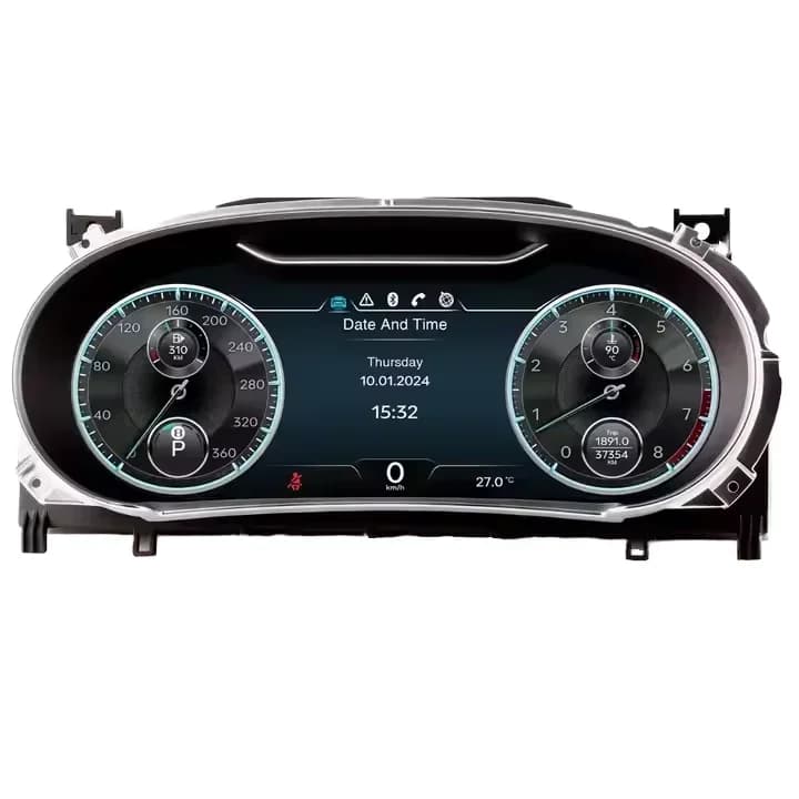 12.3 Inch Car Auto Meter Linux System Speedometer CarPlay Dashboard Digital Cluster LCD Instrument Cluster for Bentley 2005-2019