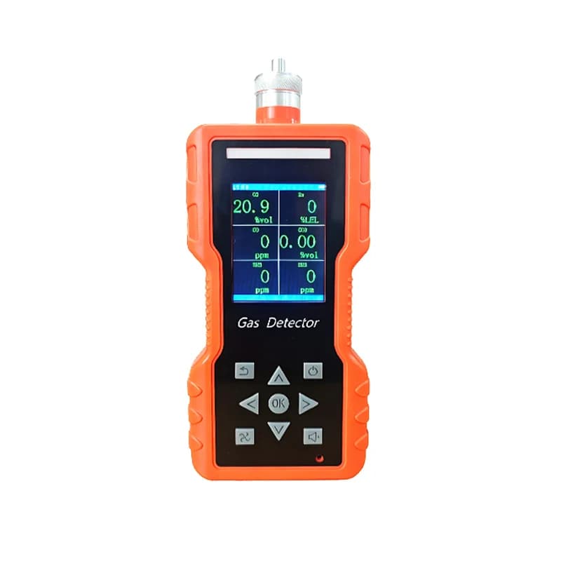 Portable Pump‑Driven Multi‑Gas‑Detector, CH4 H2S CO O2 NH3 5‑in‑1 Gas‑Concentration‑Monitoring‑Alarm‑Meter