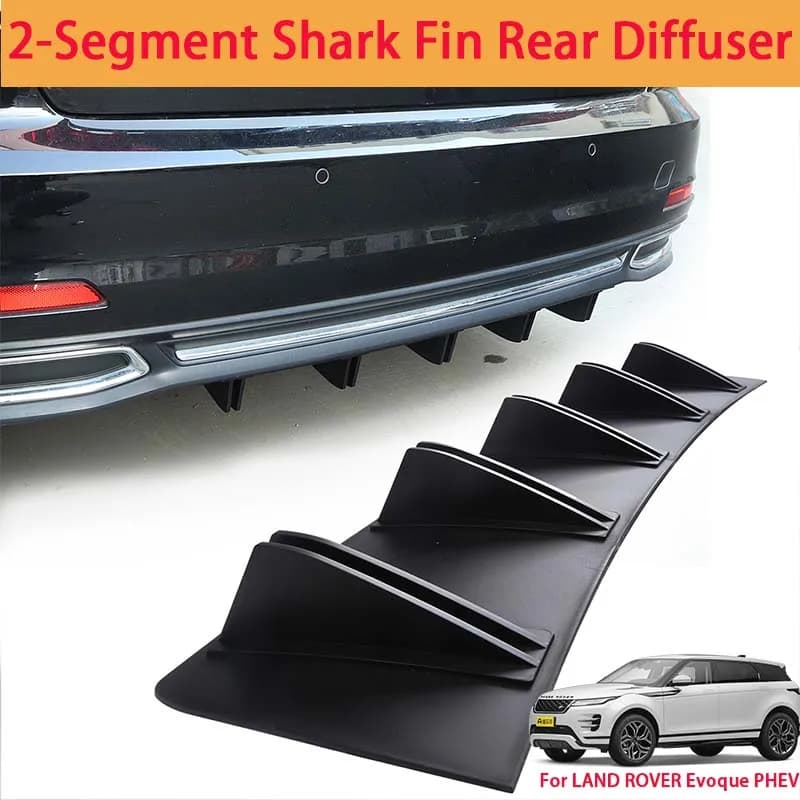 For LAND ROVER Evoque PHEV Shark Fin Rear Diffuser Split Chassis Spoiler Auto Aerodynamic Parts Aerodynamic Modification