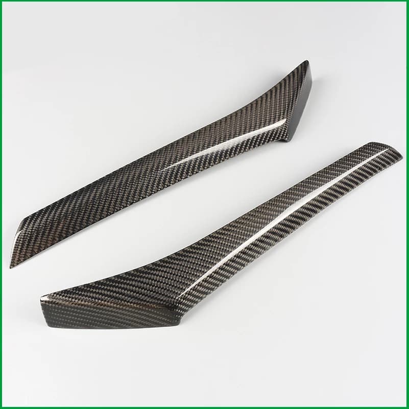 Car styling For Honda Jazz Fit GK5 2014-2018 Carbon Fiber Headlight Eyelid Eyebrow Decorative Cover Trim Auto Accessories