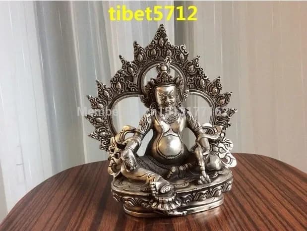 Tibetan Buddhist bronze KUBERA EINZIGARTIG buddhabuddha statue 17 cm 1 KG Bronze Finish Buddha Healing Statue