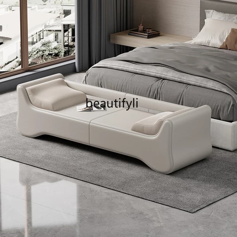 Simple Modern Bedside Stool Cream Style Long Bench Bedroom Living Room Master Bench