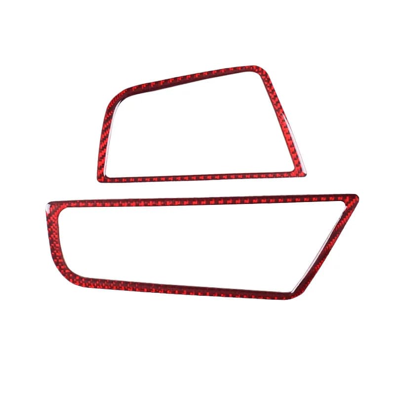 For BMW 5 Series Interior Modification F10F18 Carbon Fiber Red Side Air Outlet Decorative Frame Car Accessories