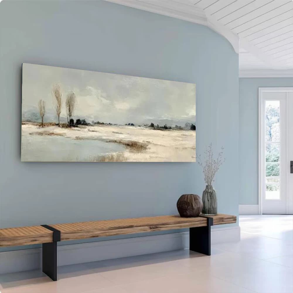 Handmade Abstract Oil Painting on Canvas - Modern Large Wall Art Mural for Living Room Decor Super Size Home Decorative Picture