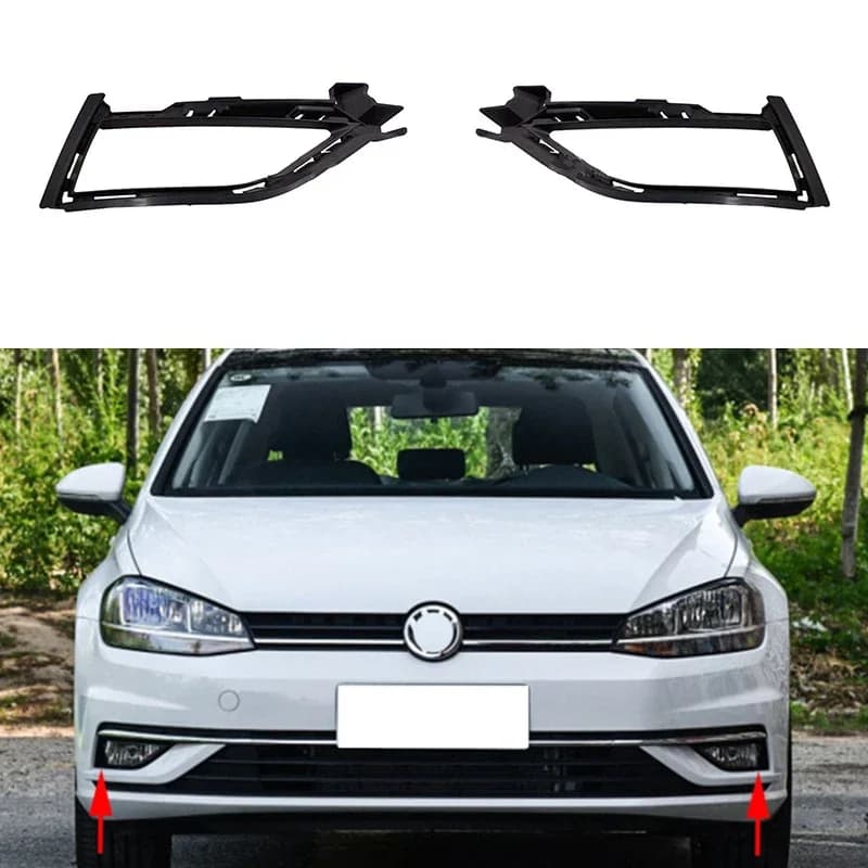 Suitable for the fog lamp frame, fog lamp cover, front bumper lower net and fog lamp grille frame of the Golf 7.5 18-20 models